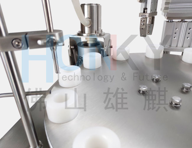 Antigen Bottle Ceramic Pump Filling Capping Machine For Bio Reagent Liquid