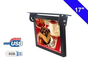 China 17 Inch LCD Display Bus TV Monitors DC 6V - 36V USB Ad Content Update wholesale