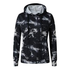 China New printed long sleeve Smoke blackened pullover hoodies for women wholesale