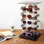 20 Frames Acrylic Rotating Sunglasses Display Stand Eyewear Holder