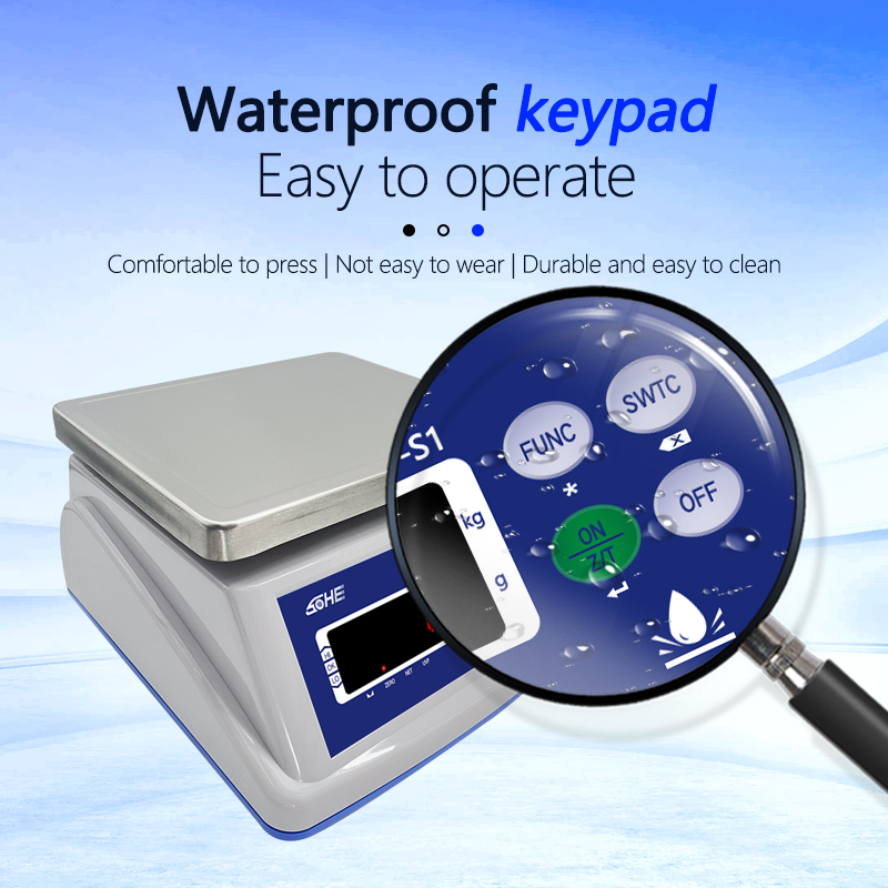 Waterproof ABS Material Table Scale with Double Screen and Precise Weighing Results