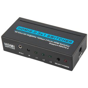 China Black 150*64*25mm 60Hz 4x1 4k Hdmi Switcher wholesale