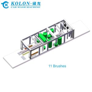 China 11 Brushes Automatic Tunnel Car Wash Machine length 14900mm wholesale