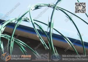 PVC coated Concertina Cross Razor Barbed Wire Fence | Anping China Supplier