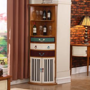 China 3 Drawers 182cm Multicolor MDF Wooden Corner Unit Space Saving Furnitures wholesale