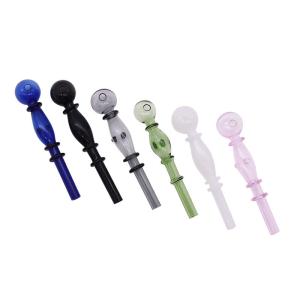 China Borosilicate Alien Shaped Colored Glass Hookah Pipe wholesale