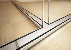 China 12mm+12mm double sound acoustic glass wall partition isolate noise wall full view wholesale
