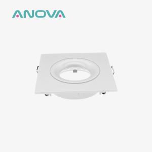 China Renewable Material GU10 Downlight Housing Square Tilted MR16 Downlight Housing wholesale