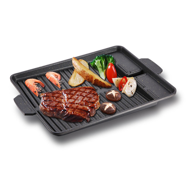Kitchen Cooking Non Stick Maifanite Camping Frying Pan Pre Seaoned Outdoor