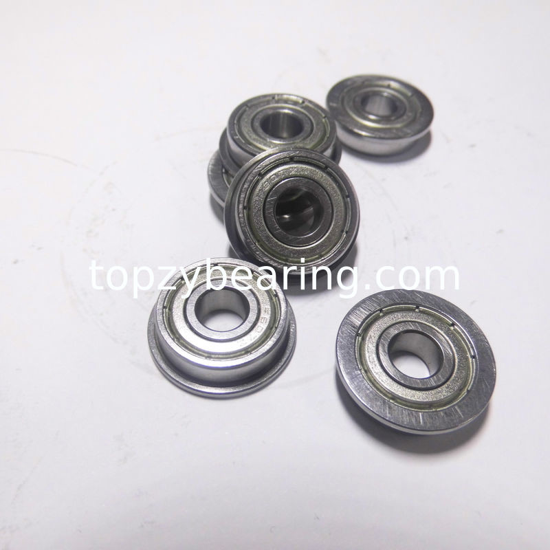 Flanged bearing F607 F 607 zz Chrome steel deep groove ball bearing 607 2RS Size 7x19x6 mm 607zz 607 zz bearing 607 2z
