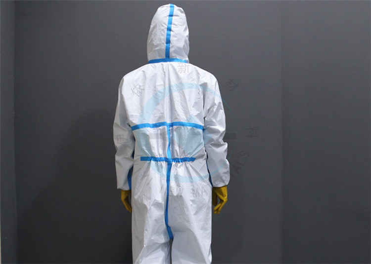 Covid 19 En14126 Breathable Disposable Coveralls Biosecurity Clothes M-4xl