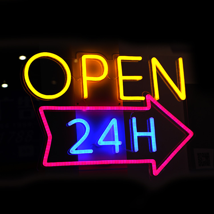 Indoor 12V Neon Letter Signs 8mm-10mm Acrylic Plate Long Durable
