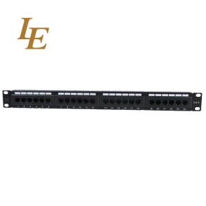 China Le 2624 Cat6 Network Rack Patch Panel Fiber Optic 24 Port wholesale