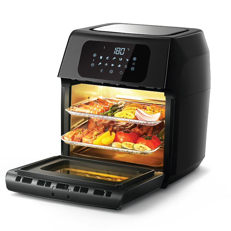 1800W 12L Digital Air Fryer Oven Oilless Cooker Multi function Toaster With 12 Cooking Recipes