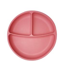 China Eco Friendly Silicone Baby Feeding Plate BPA Free Infant Kids Suction Dinner Set wholesale