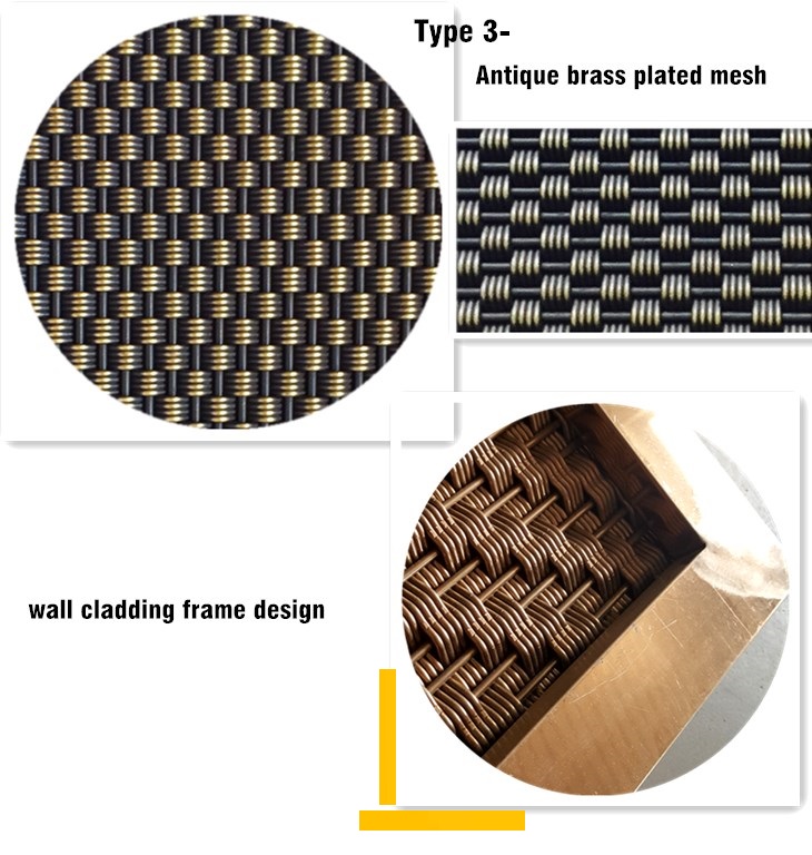 Gateway Mesh Architectural Wire Mesh , Elevator Cabs Fashioned Wire Mesh