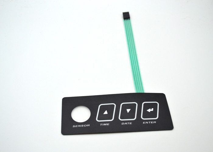 Professional Three Buttons Tactile Membrane Switch / Custom Membrane Keyboard