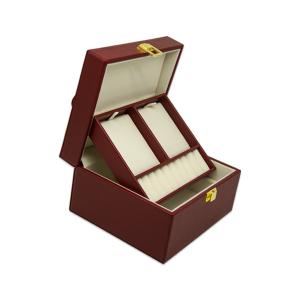 China Electroplating Hardware Mirror Jewelry Organizer Box With Handle wholesale
