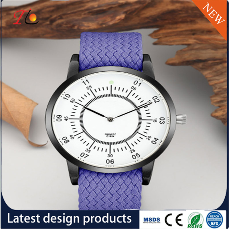 quartz Wrist Watch weave strap Watch delicate Fashion Watch AlloyCase custom LOGO Multicolor strap Monochrome