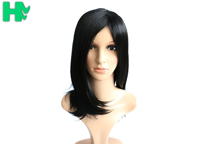 Synthetic Lace Front Wigs With Baby Hair , Long Back Straight Wigs