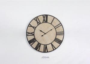 China Wrought Iron Retro Vintage Classical Metal Wall Art Clock wholesale