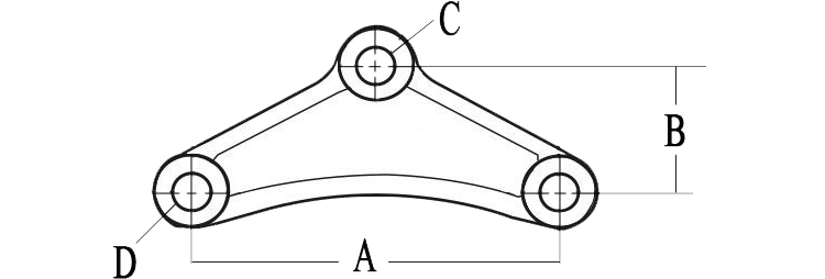 Standard Dimension Cast Iron Triangle Suspension Equalizer for Trailer Leaf Spring