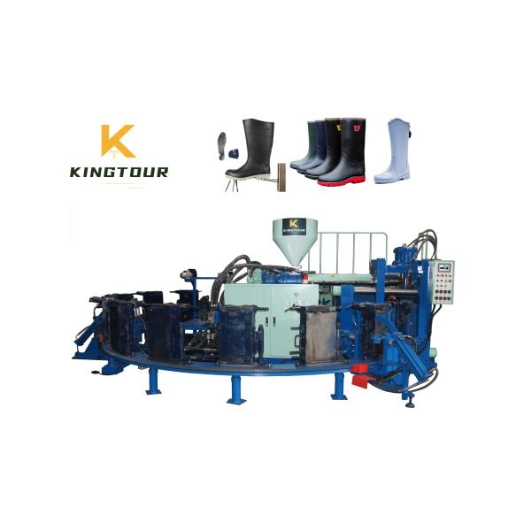 12 Station Gumboots Making Machine 1 Color Shoe Injection Molding Machines Automatic