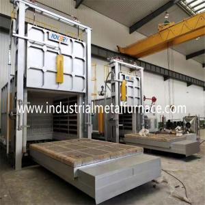 China Medium Sized 950 Degree Trolley Car Bottom Furnace , Heat Treatment Furnace 2 Zones wholesale