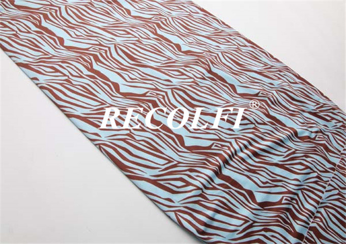 Eco Olympus Sublimation Nylon Jersey Lycra Xtra life Fabric Zebra Printing