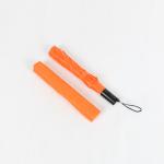 Orange Collapsible Golf Umbrella , Lady Fashion Windproof 2 Fold Umbrella