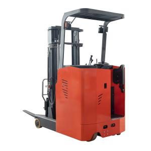 China Electric Reach Truck Reach Forklift VNA Stand On Type 1500kg Loading wholesale
