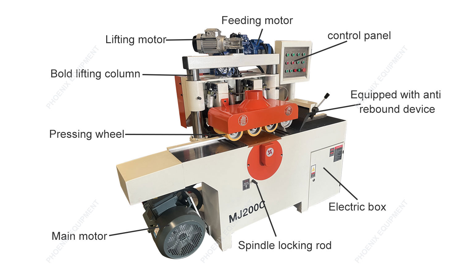 Multi-Blade Circular Sawing Machine for Manufacturing Plant Automatic Conveying System