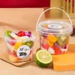 280ml 500ml 1000ml PP Airtight Biscuit And Cookie Jars Plastic Party Bucket