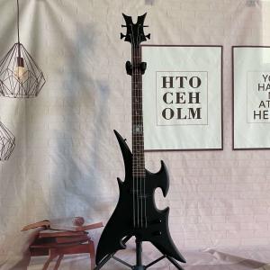 China Custom Special Shape 4 Strings Electric Bass Guitar Basswood Body with Matte Finishing wholesale