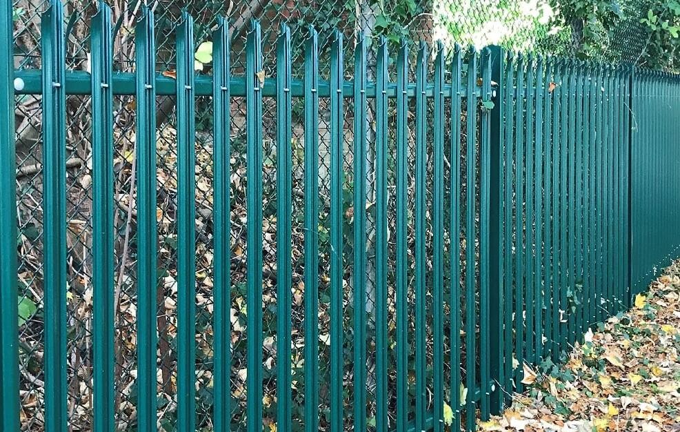 CE Assault Resistant 1.8m Steel Palisade Fencing Long Lasting