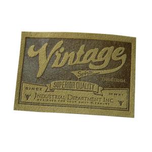 China Branding Custom Leather Labels Small Size Unique Fashionable Creative Design wholesale