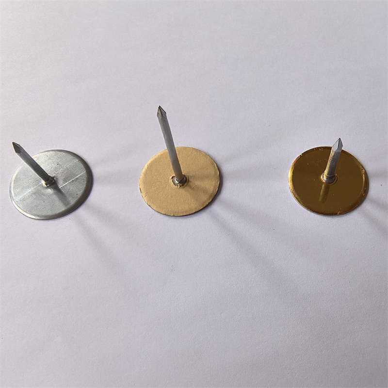12Ga X 70 Mm Galvanized Steel Cup Head Welded Pins For HVAC Duct Insulation