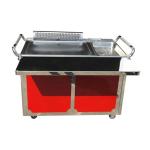 Restaurant Mobile Freestanding Teppanyaki Grill Table
