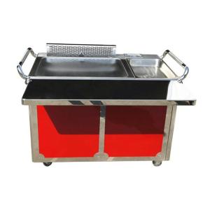 China Stainless Steel 304 Commercial Electric Countertop Rectangle Teppanyaki Grill Table wholesale