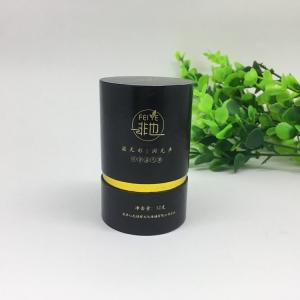 China Eco Friendly Paper Tube Packaging / Black Cardboard Tubes With Lids wholesale