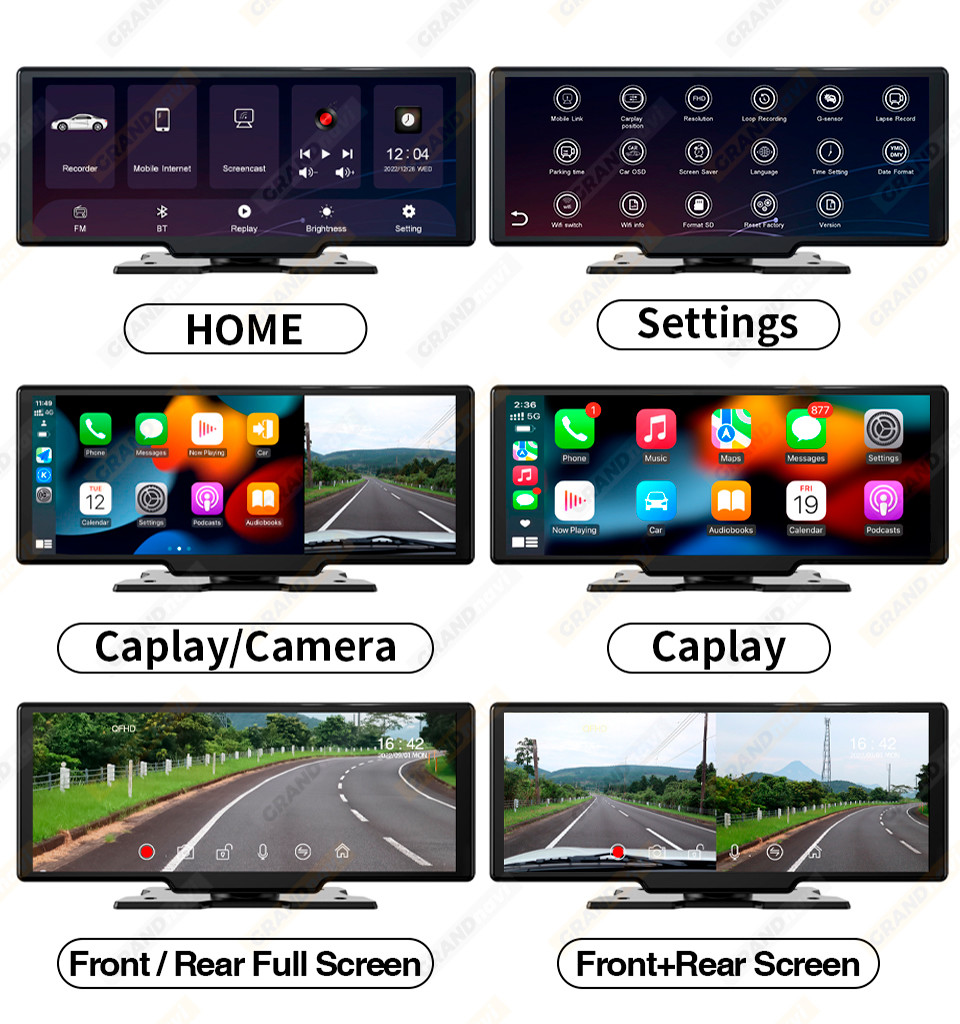 Universal 10.26 Inch Portable Carplay Screen Car Radio Multimedia Wifi Video Player Apple Android