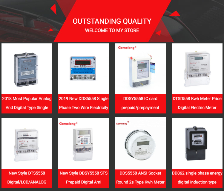 Hot Sell Good Quality DDS5558-YG Single Phase Kill A Watt LCD Panel For Energy Meter with RS485