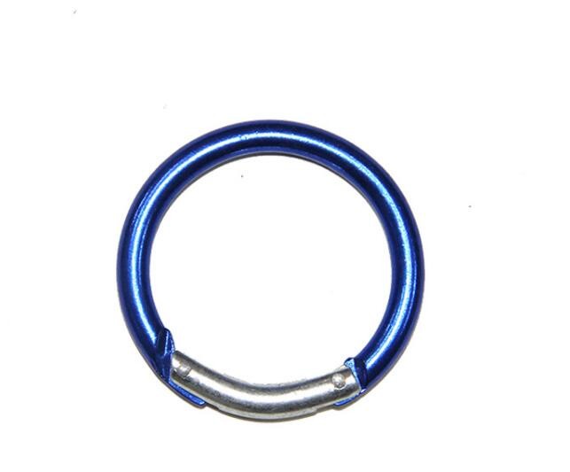 5x50mm Cirlce Shaped Not For Climbing Aluminum Carabiner 50pcs/bag