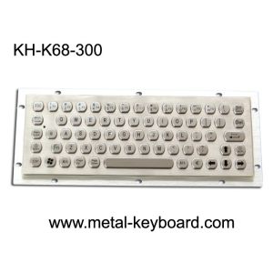 China Dustproof Metal Computer Keyboard , Stainless Steel Keyboard 68 Key Buttons on sale