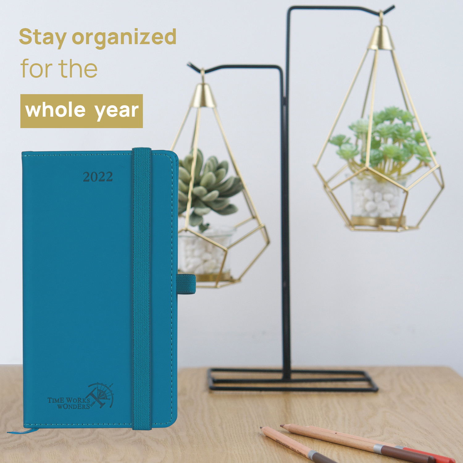 Softcover Pocket Size Weekly Planner 2023 Double Color Inner Page