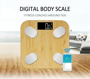 China Natural Bamboo Platform Bluetooth Smart Scale wholesale