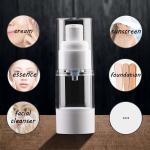 Plastic PP 15ml White Airless Pump Bottle Packaging Cosmetic