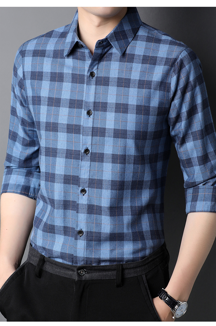 2021 Fashion Style Long Sleeve T-shirt for Men Covered Button Closure and Comfort