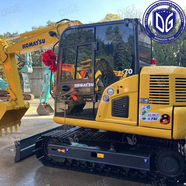 Origin Japan PC70 Used Komatsu Excavator PC70 Excavator Secondhand Komatsu Excavator PC70
