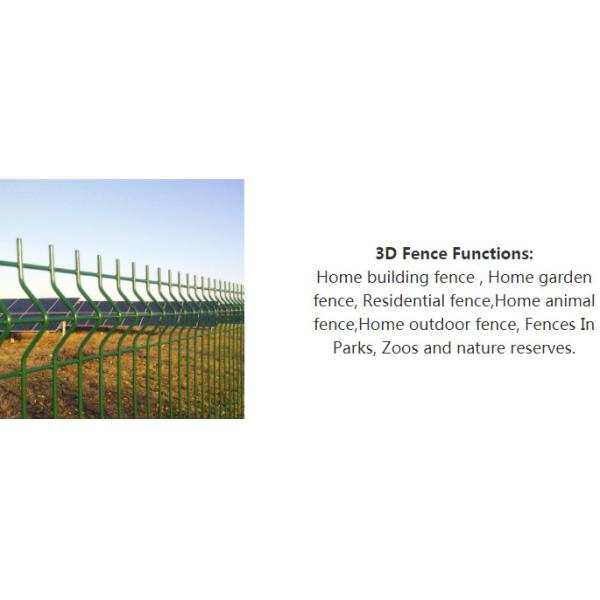 Hot Dip Galvanized 3d Curve Welded Wire Mesh Fence Panel